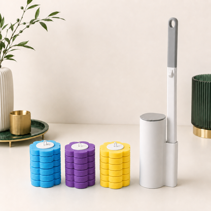 LekkerLivings Disposable Toilet Brush Starter Set