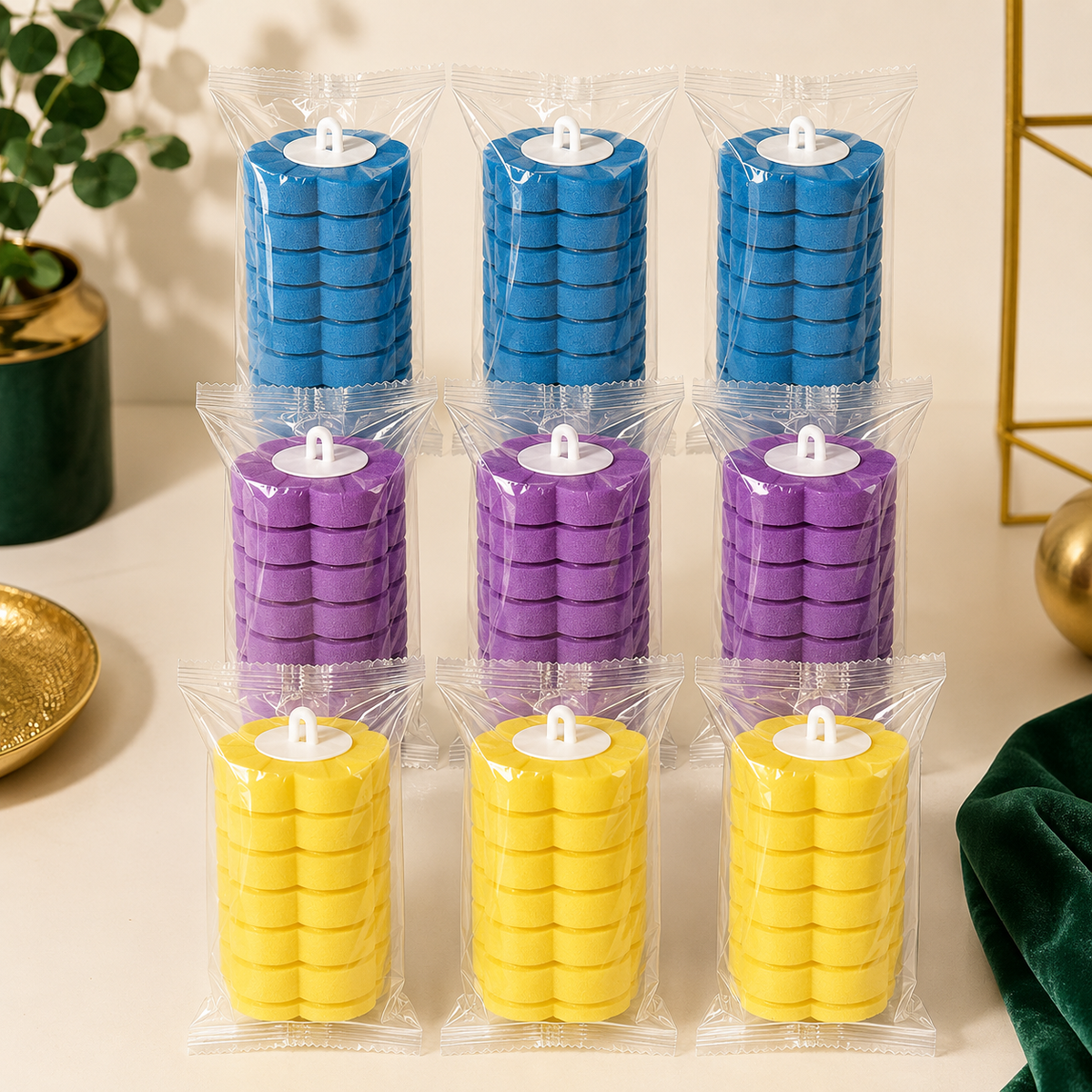 LekkerLivings 72-Piece Mixed Toilet Brush Refill Pack
