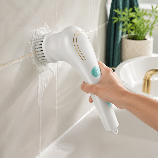 LekkerLivings SpinClean Pro - Electric Scrubber with 5 Cleaning Heads