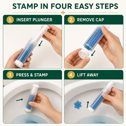 LekkerLivings Toilet Gel Flower Stamp Sets