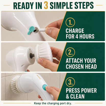 LekkerLivings Deep Clean Duo – SpinClean Pro + 19-Piece Toilet System